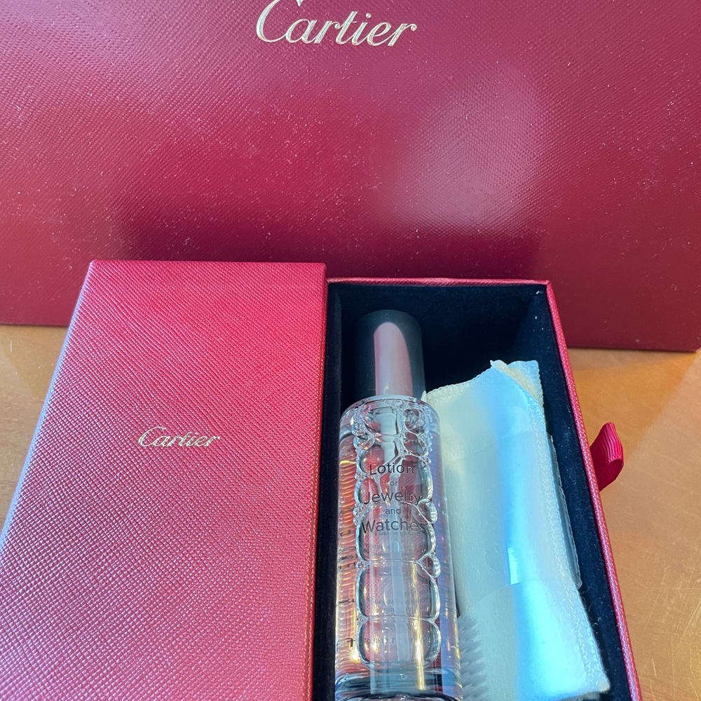 Cartier Lotion For Jewelry Watches Kit & Box